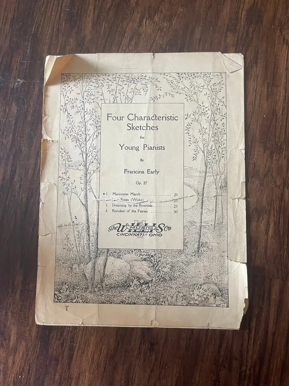 Vintage sheet music